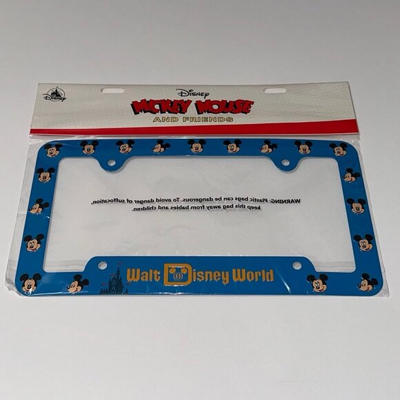 NEW WALT DISNEY MICKEY MOUSE LICENSE PLATE HOLDER - Picture 1 of 4